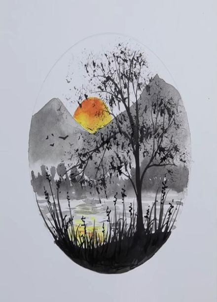 Рисование тушью. Мастер-класс