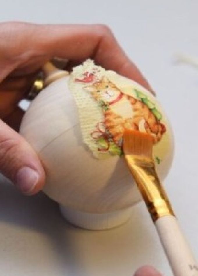 Декупаж новогодней игрушки шар. Мастер-класс